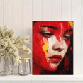 thumbnail image 2 of Qisvanset Big Tree Colorful Houses Canvas Print 12x16 Inch Dining Room Decor, 2 of 8