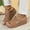 Brown, variant on Wide-Strap Wedge Soft Sole Slides Non-slip Breathable Comfortable Summer Footwear Blue 36
