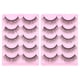 thumbnail image 1 of 10 pares de pestañas postizas densas, pestañas postizas de maquillaje con diamantes, 1 of 7