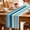 White Teal, variant on Teal Blue Green Table Runner, Modern Ombre Minimalism Abstract Stripes Washable Cotton Linen Table Runners 72 Inches Long, Dresser Scarf Runner for Dining/Coffee/Kitchen/TV Stands/Cabinets 13''x72''