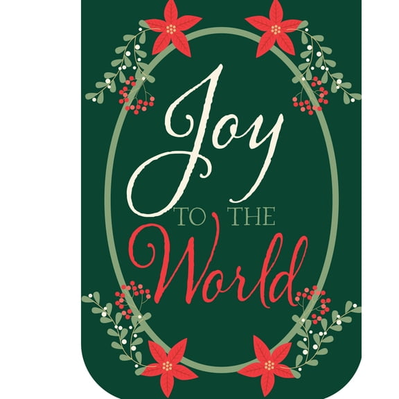 Briarwood Lane Christmas Burlap Garden Flag 12x18 For Outdoor Joyful World For Christmas Garden Flag Flags For Outside