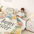 thumbnail image 3 of Erosebridal Retro Easter Festival Kid Full Size Sheets, Cartoon Egg Floral Bed Sheets, 4-Piece, 3 of 5