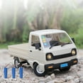 thumbnail image 3 of 1 Ensemble WPL D12 Mini Camion RC Tout-Terrain Voiture acing Échelle 1:16 Simulation Lumière LED Brossée, 3 of 9