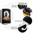 thumbnail image 6 of Halloween Watercolor Shower Curtain Set ，Waterproof Fabric Shower Curtains Scary Pumpkin Cat Moon Shower Curtains for Bathroom,Bathroom Decor 72"x72", 6 of 6