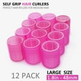 AfanSo 24 pack of Jumbo & Large Self Grip Hair Rollers, Salon Hair