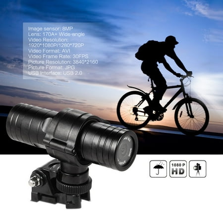 30 Fps Digital Video - Sports Camera HD 1080P 30FPS 8MP 170A+ Wide-angle Lens DVR Helmet Action Camera Camcorder Car DVR PC Webcam Water-Resistant Outdoor Bike Helmet Arm Hunting