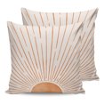 thumbnail image 7 of Outdoor Throw Pillow Cover Mid Century Abstract Sun Lines Waterproof Cushion Covers 2 Pack Terracotta Modern Minimal Art Pillow Cases Home Decoration for Patio Garden Couch Sofa, 7 of 7