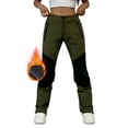 thumbnail image 2 of Miluxas Fashion Womens Color Block Waterproof Hiking Pants Casual Windproof Quick Dry Outdoor Pants with Pockets for Camping Climbing Army Green, 2 of 7