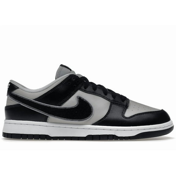 Nike Men's Dunk Low Chenille Swoosh Black Grey Shoes, from StockX