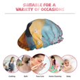thumbnail image 6 of Kdxio Woman Under Blossoming Tree Print Shower Cap for Women,Elastic and Reusable,Double Waterproof Layers Bathing Hat, 6 of 6
