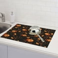 thumbnail image 6 of Honeii Halloween With Pumpkins Print Kitchen Drying Mat Coffee Bar Mat Hide Stain Coffee Maker Mat for Countertops Coffee Pot Dish Drying Mat, 6 of 7