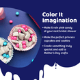 thumbnail image 5 of Color It Candy Shimmer Bright Pink Decorative Candy Buffet Sixlets, 14 oz, 5 of 10