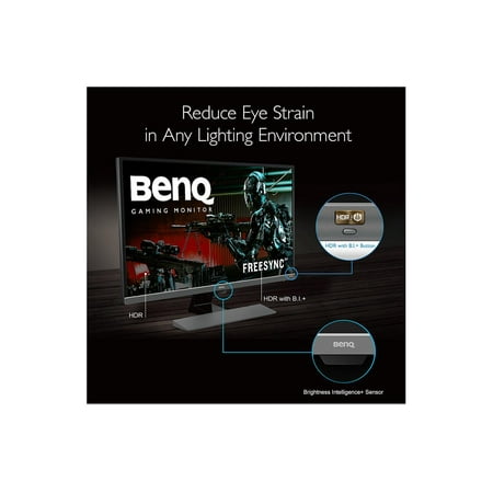 BenQ - EW3270U 32" IPS LED 4K UHD 60Hz Entertainment Monitor HDR10 Freesync (HDMI/DP/USB-C) - Metallic Gray