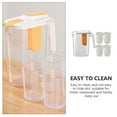 thumbnail image 2 of 1 Set of Water Pitcher with Strainer Drinks Water Jug Fridge Door Water Jug with Cups Cold Water Pitcher, 2 of 6