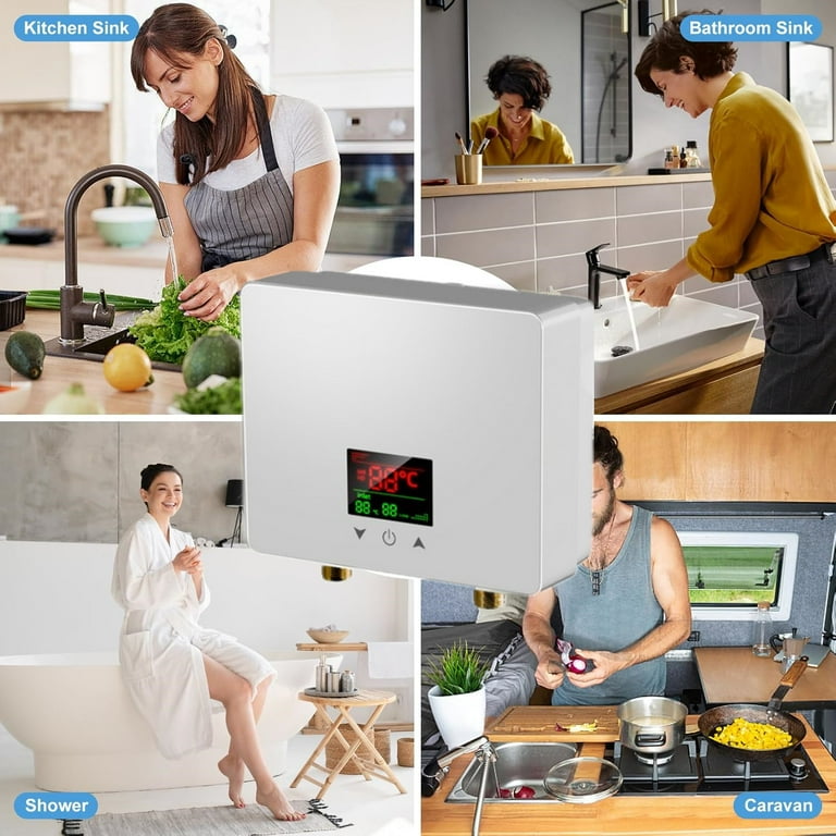 Rv Hot Water Tank 3000W Tankless Electric Portable Instant Hot