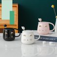 thumbnail image 3 of Taza de gato con cuchara Regalos para mujeres Esposa Mamá Amigo Profesor C, 3 of 6