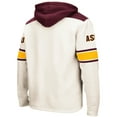 thumbnail image 3 of Men's Colosseum Cream Arizona State Sun Devils 2.0 Lace-Up Pullover Hoodie, 3 of 3