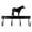 Horse Standing, variant on Jeffers Bolt On Horse Tack Rack, 17" L – 4 Hook Welded Steel Rack, Bridle & Halter Organizer for Barns, Stables, Heavy Duty Equestrian Gear, Horse Equipment, Tack Storage & Horse Supplies