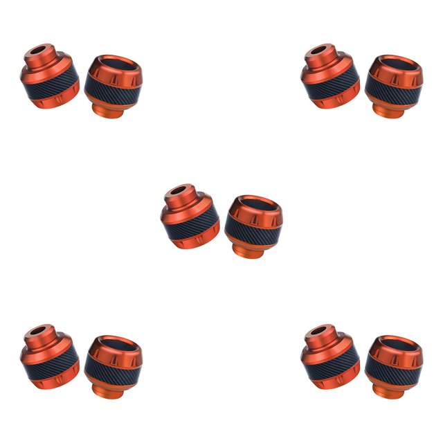 maskred 2 Pieces Aluminum Alloy Motorbike Protector Replacement Front Fork Cups Crash Modification Professional Competition Orange 5Set