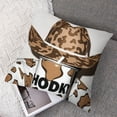 thumbnail image 7 of Milk Cow Throw Pillow Covers  Soft Kids Glitter Hat Decorative Throw Pillowcases for Boys Teens Western Decor Pillow Cases Cushion Covers Brown Cushion Cases Room Decor, 7 of 7