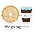 thumbnail image 3 of CafePress - We Go Together Like Coffee And Donuts Mug - 15 oz Ceramic Large White Novelty Mug, 3 of 6