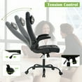 thumbnail image 4 of YRLLENSDAN Gaming Chair Video Game for Adults, Leather High Back Computer Chair with Flip-up Arms/Lumbar Support/Headrest Adjustable Desk Chairs for Computer, Women Men, 4 of 8