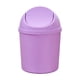 thumbnail image 2 of Mini cubo de basura de escritorio con tapa | Pequeña papelera de plástico | Contenedor de almacenamiento para oficina de cocina doméstica | Lindo organizador de mesa | 7.7x5.5x5.5 pulgadas | Azul, 2 of 6