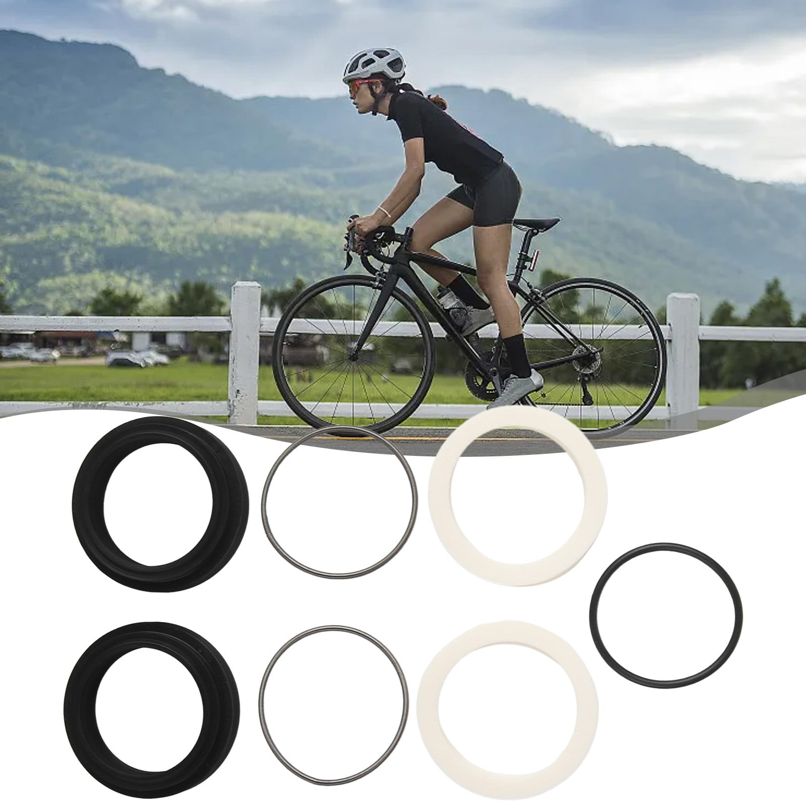 Shall品 Bicycle Fork Dust Seal 30-40mm for FOX/ROCKSHOX/MANITOU/SR