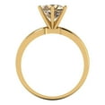 thumbnail image 4 of Solitaire Engagement Ring for Women - 1.5ct Yellow Moissanite in 14K Yellow Gold Promise Ring, 4 of 6