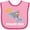 Pink and Fuchsia, variant on Inktastic Clearwater Beach Florida Vacation Boys or Girls Baby Bib