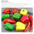 thumbnail image 2 of Kuyiluo 6 mini pimientos artificiales, verduras falsas, decoración de cocina y hogar, 2 of 7