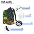 thumbnail image 5 of Balery Mardi Gras7 Vintage Canvas Backpack for Men and Women - Large Capacity, Durable Travel Laptop Bag for School, Work, Hiking, and Outdoor Activities, 5 of 7