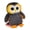 gray, variant on Cute Big Eye Owl Plush Figure Soft Stuffed Decorative Doll Cozy Home Display Gift