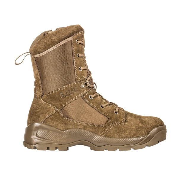 Botas 5.11 Tactical ATAC 2.0 de 8" con cremallera lateral para hombre, color marrón