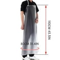 thumbnail image 3 of Apron,Unisex 47x27.5 Inch Heavy Duty Clear PVC Apron To Keep Dry And Clean While Washing Dishes Lab Work Dog Grooming Cleaning Fish, 3 of 7