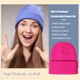 thumbnail image 2 of Minnieouse Gorros Beanie Gorros de punto Unisex Skullcap manga hilo multifuncional a prueba de viento accesorios para el cabello para deportes al aire libre Sombreros rosa fluorescente roja Minnieouse AP010147-25, 2 of 5