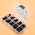 thumbnail image 4 of Kit surtido de 300 tornillos y tuercas de cabeza plana de acero al carbono negro M3 Bling Bling, 4 of 11