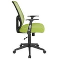 thumbnail image 6 of Flash Furniture Salerno Series High Back Green Mesh Office Chair with Arms, 6 of 7