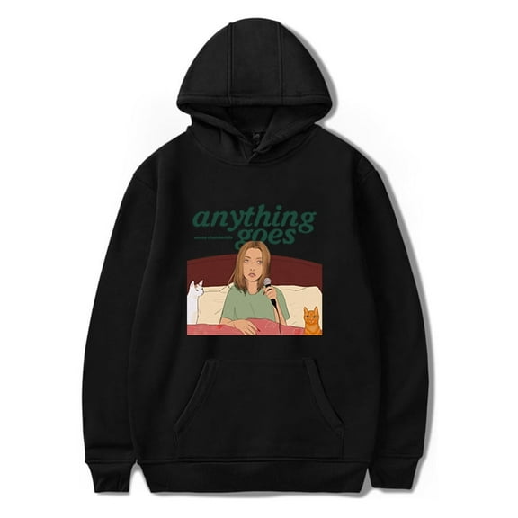 Emma Chamberlain Anything Goes Hoodie Retro Fashion Sweatshirt Unisex Trendy Streetwear