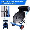 thumbnail image 4 of Flylapdo Strudy Strapping Dispenser, 36.2in Wide Portable Cart with Tool Box, Alloy Steel Joints & Roller Brake for Efficient Packaging Workflows, 4 of 9