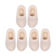 thumbnail image 1 of 3 Pairs Doll House Shoe Models Wood Blank Shoe Models Mini Dutch Wooden Shoes (4cm), 1 of 3