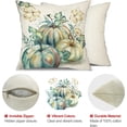 thumbnail image 6 of Fall Pillow Covers 18x18 inch Set of 2 Watercolor Pumpkin Maple Leaf Decorative Throw Pillow Covers Autumn Thanksgiving Farmhouse Decoration for Home Couch, 6 of 6