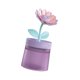 thumbnail image 4 of Mini humidificador pequeño humidificador en forma de flor humidificador de escritorio USB compacto Violeta, 4 of 9