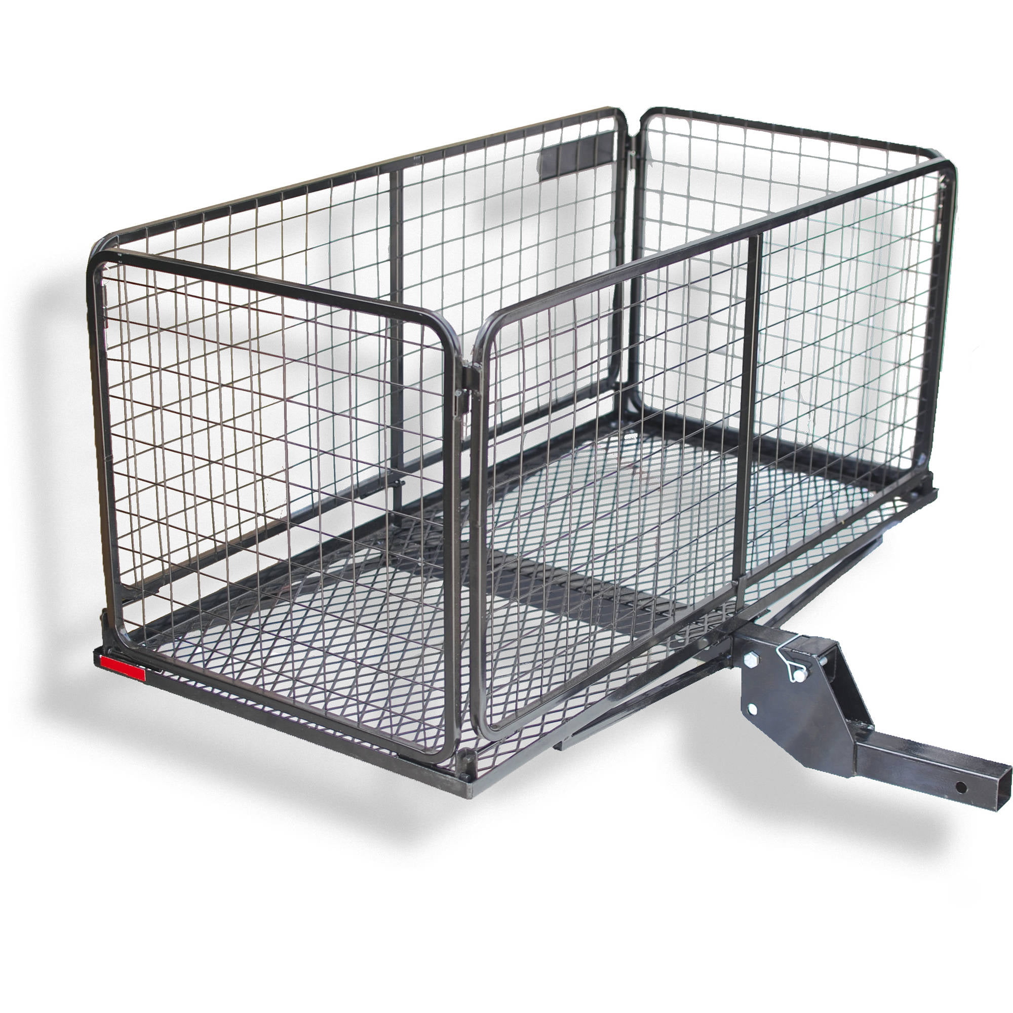 Hitch Mounted Cargo Carrier With Ramp