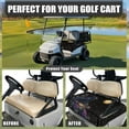 thumbnail image 3 of Binienty Crows Golf Cart Seat Cover Towel Blanket 2 Passenger Universal Golf Cart Seat Covers with Front Pockets Anti-Skid Easy to Install Golfcart Cushion Protector 52x32 Inch, 3 of 7