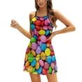 thumbnail image 1 of Smarties! Robe Évasée Nœud Cœur Design Mode Grande Taille Robe Ample Smarties Bonbons Colorés, 1 of 5