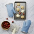 thumbnail image 2 of KitchenAid Asteroid Oven Mitt 2-Pack Set, Blue Velvet, 7"x12.5", 2 of 4