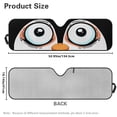 thumbnail image 3 of POLERO Car Front Window Sun Shield Funny Penguin Universal Auto Sun ​Shade Windshield Rays Sunshade Visor Protector for Car Off-road Vehicle Truck SUV Accessories 52.95" L x 16.14" W, 3 of 7