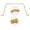 Gold, variant on 1" Bay Window Curtain Rod Set, Adjustable Side 20–37" and Center 38–72", Single Rod, Black