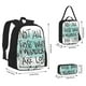 thumbnail image 2 of Balery Not All Who Wander Are Lost1 Mochila escolar 3 en 1 para niños: mochila resistente con lonchera térmica y estuche para lápices. Mochila escolar para niños y niñas., 2 of 7
